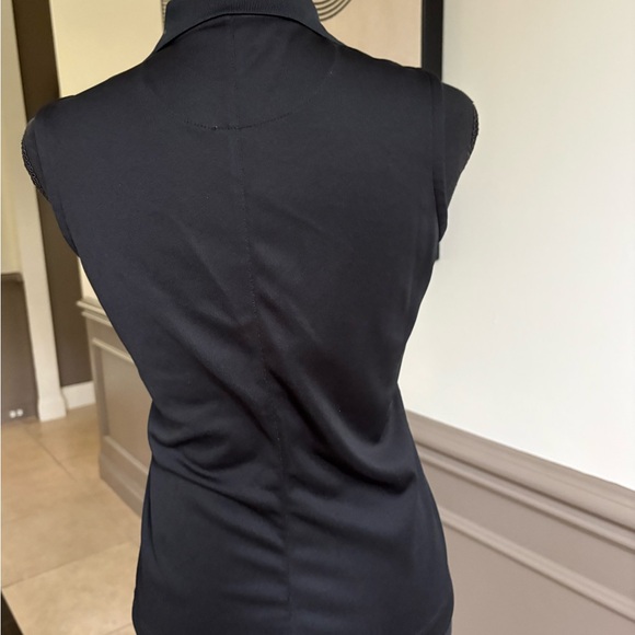 Nike Black Sleeveless Polo Top - Picture 3 of 5